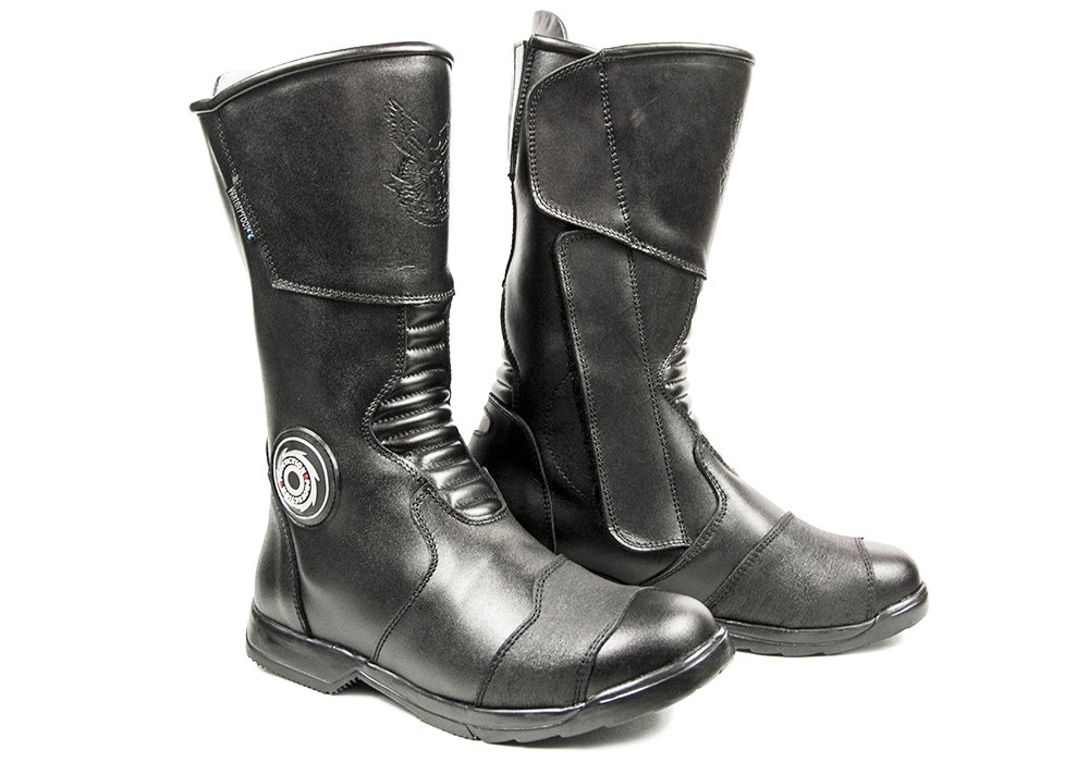 Skórzane buty motocyklowe