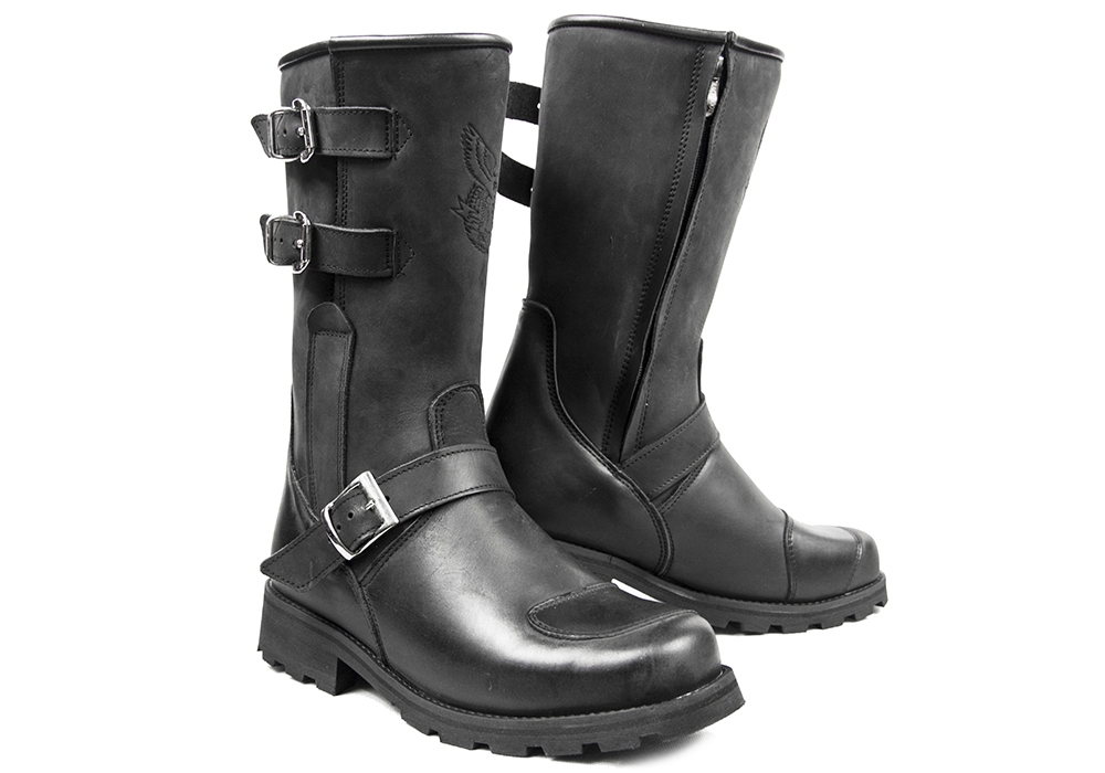 Skórzane buty motocyklowe