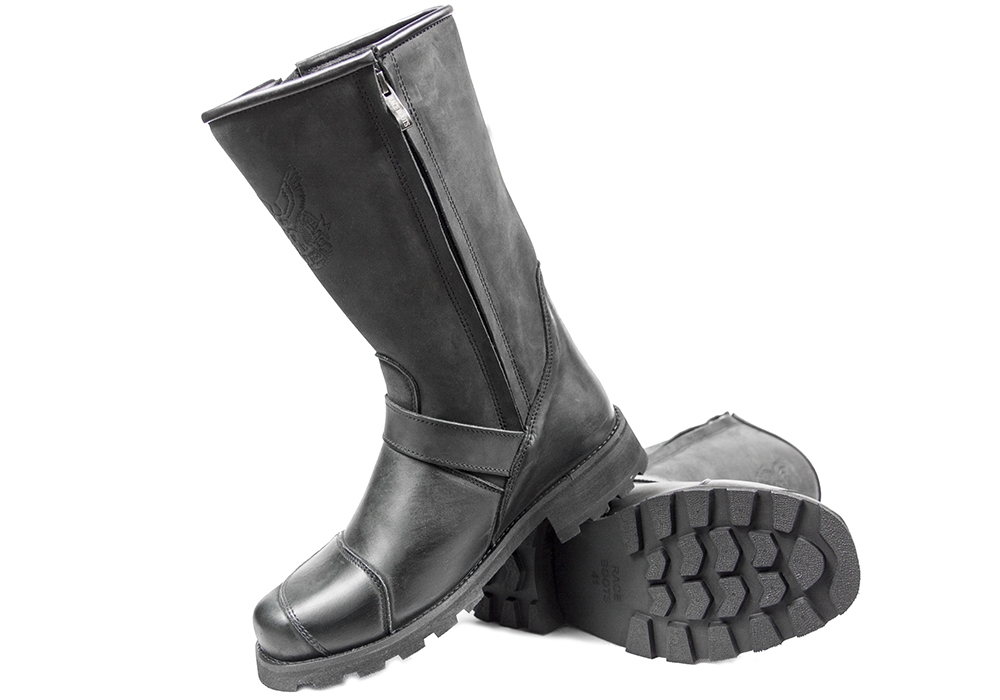 Skórzane buty motocyklowe