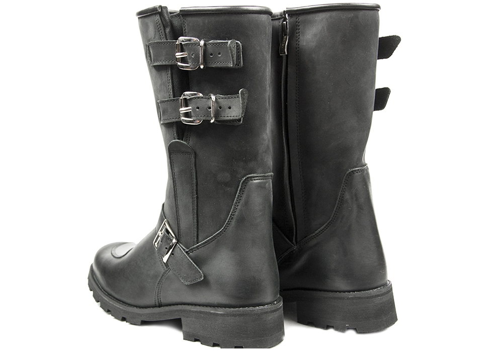 Skórzane buty motocyklowe