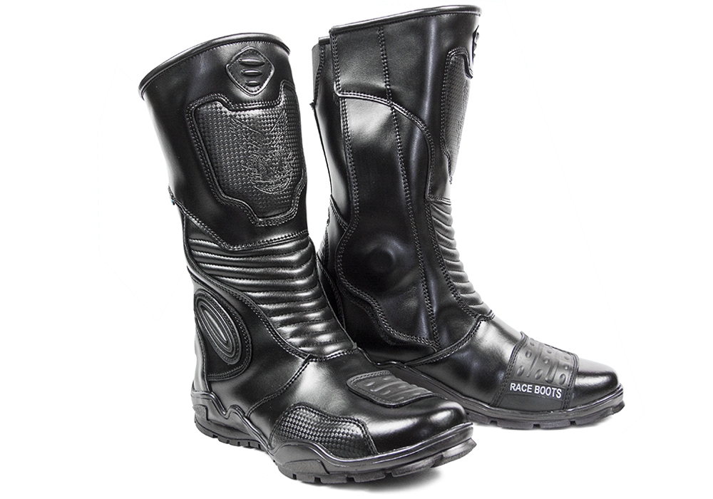 Skórzane buty motocyklowe