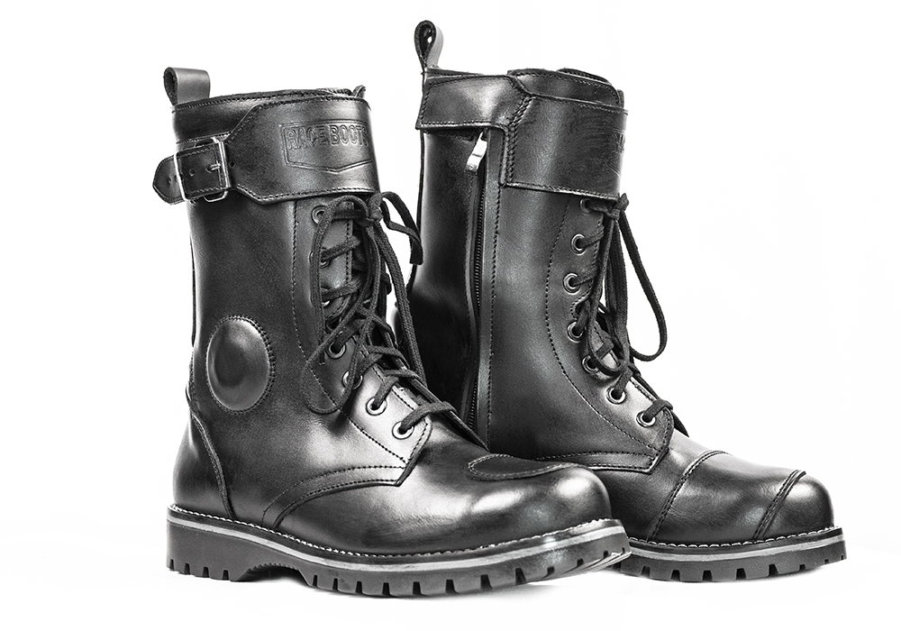 Skórzane buty motocyklowe