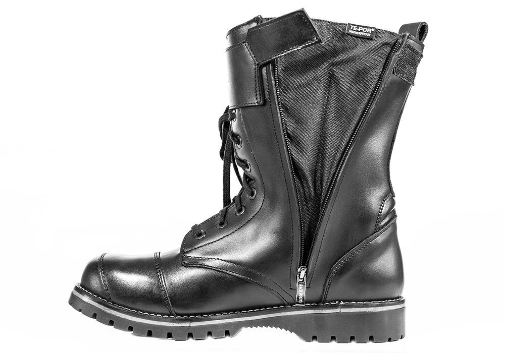 Skórzane buty motocyklowe