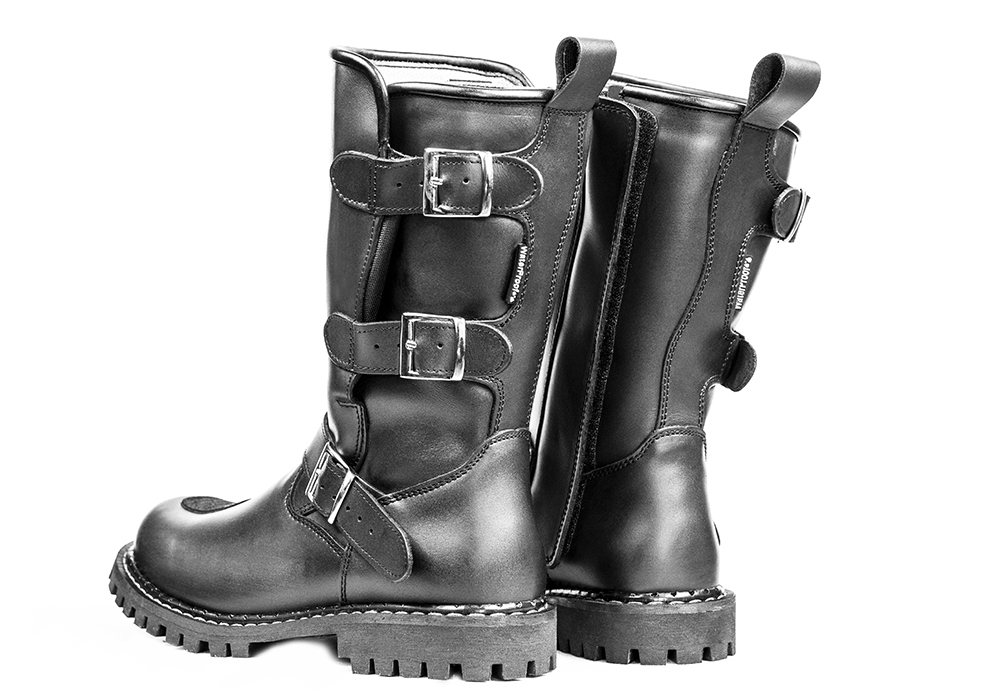 Skórzane buty motocyklowe