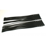 Skórzane frędzle motocyklowe - gładkie