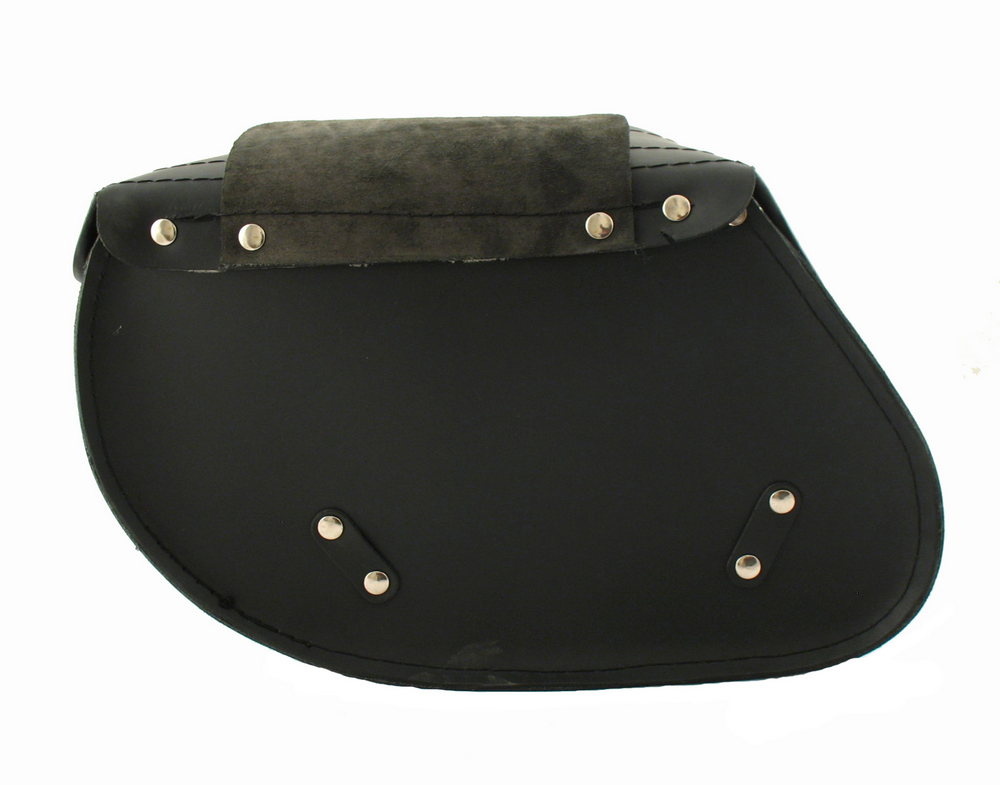 Skórzane sakwy motocyklowe 42x26x18 gładkie