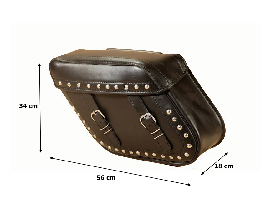 Skórzane sakwy motocyklowe 56x34x18