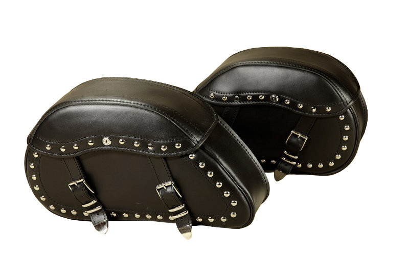 Skórzane sakwy motocyklowe 60x32x20cm zamek