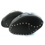 Skórzane sakwy motocyklowe 52x20x30  z zamkami