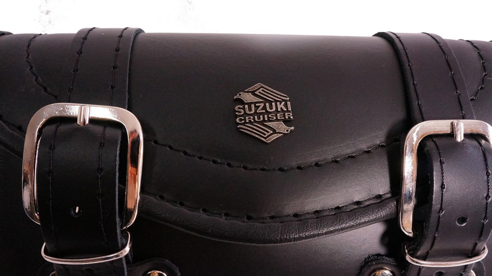 Skórzany piórnik motocyklowy Suzuki cruiser - na szybę