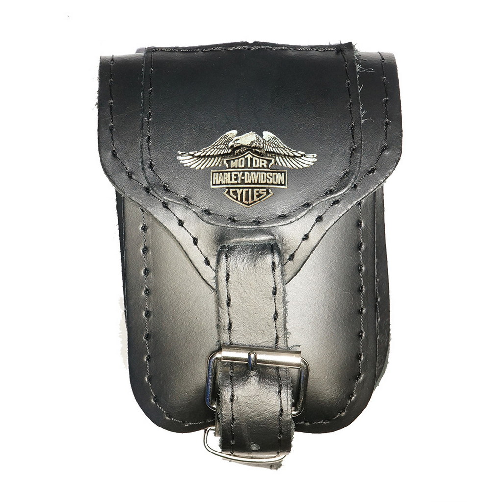 Skórzany portfel - kieszonka  Harley Davidson z orłem