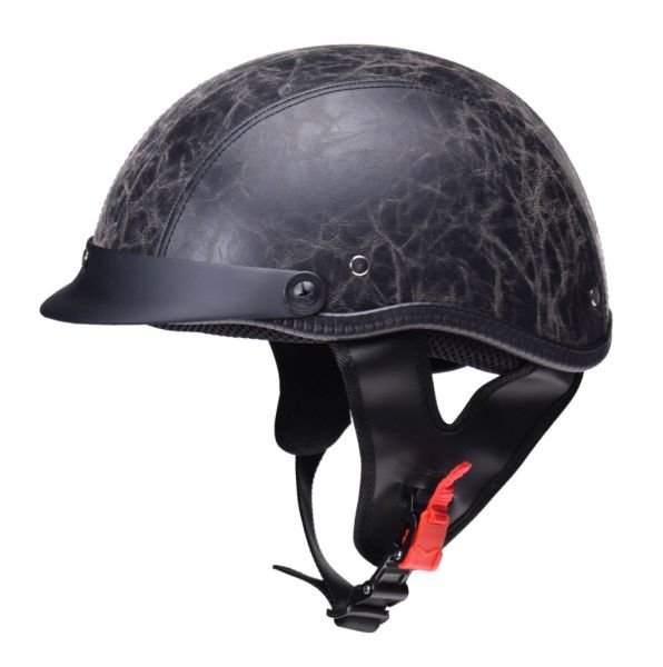 Kask Awina skórzany z daszkiem