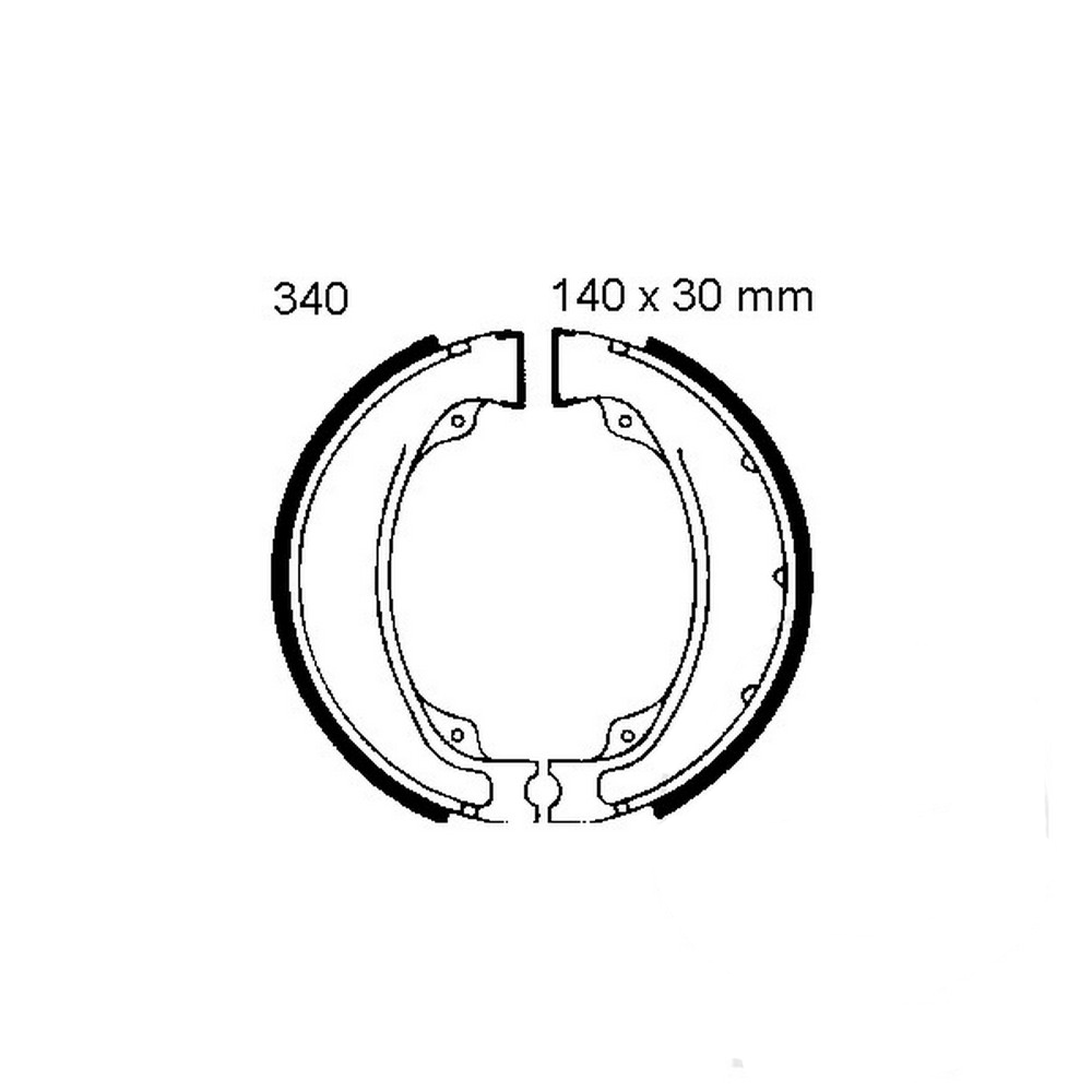 Szczęki hamulcowe EBC 340