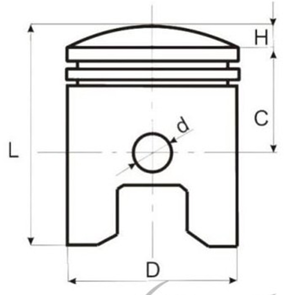 Tłok cylindra aluminiowy 40,00/10/25,5