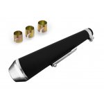 Tłumik motocyklowy Megatone czarny matowy 44cm CHOPPER 