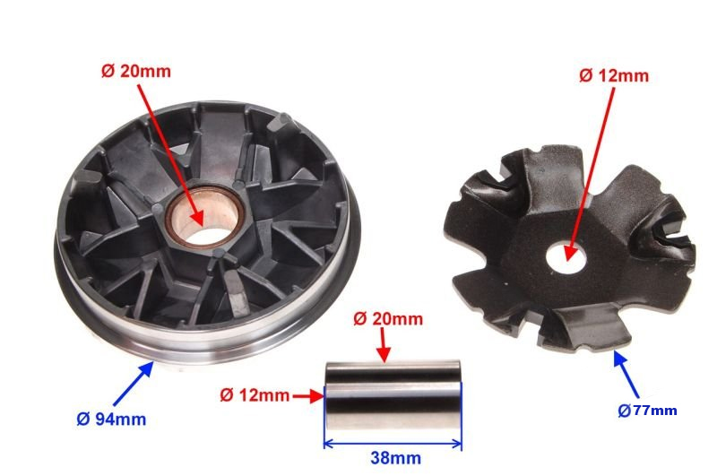 Wariator zestaw Peugeot Buxy