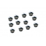 Maskownica/zaślepka śruby M8  (12szt) chrom