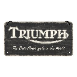  Zawieszka Triumph Logo Black Wood