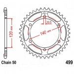 Zębatka tylna 499-46, 46 zębów, rozmiar 530