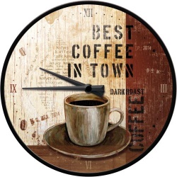  Zegar Ścienny Best Coffee in Town