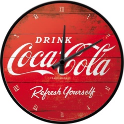  Zegar Ścienny Coca-Cola - Logo Red