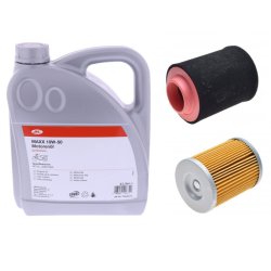  Zestaw filtrów + olej JMC 10w50 4L QJMOTOR SFA1000 / 600