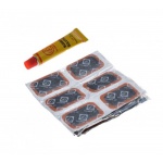 Zestaw naprawczy dętki 24 łatki klej