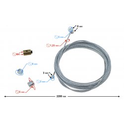  Zestaw naprawczy linki gazu 220cm